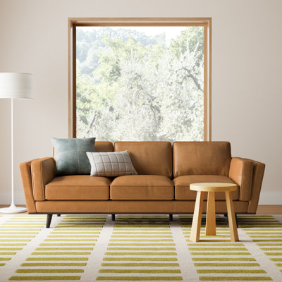 Freiro 90.4'' Genuine Leather Sofa