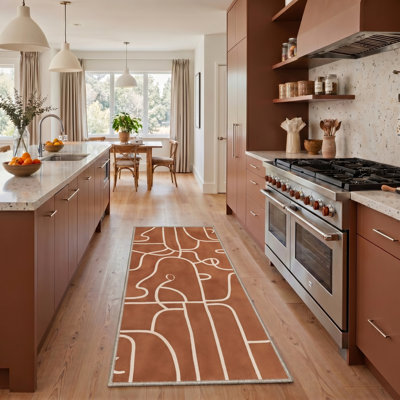 Tapis intérieur beige / brun Aura