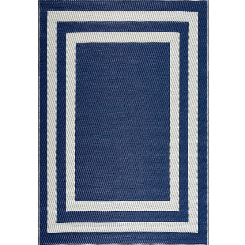 Noxen Geometric Indoor / Outdoor Rug, Rectangle 6' x 9'
