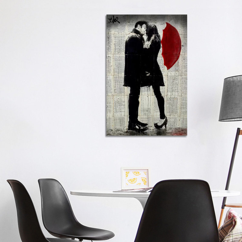 Winter's Kiss by Loui Jover - Print on Canvas, Wrapped Canvas, 101.6 cm H x 66.04 cm W x 1.91 cm D