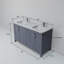 Meuble-lavabo double l 60 po x P 22 po Jacques-1148891716