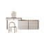Coiffeuse avec miroir lumineux, 8 tiroirs, 1 chaise