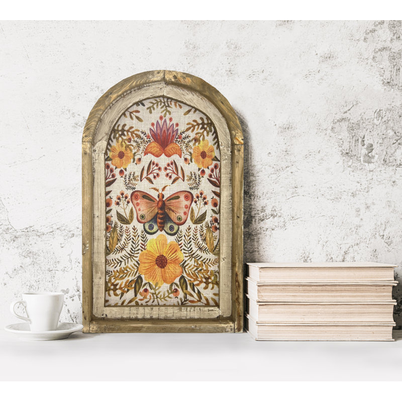 Handmade Farmhouse Plants & Flowers Wall Decor on Solid Wood, 36'' H x 24'' W x 2'' D