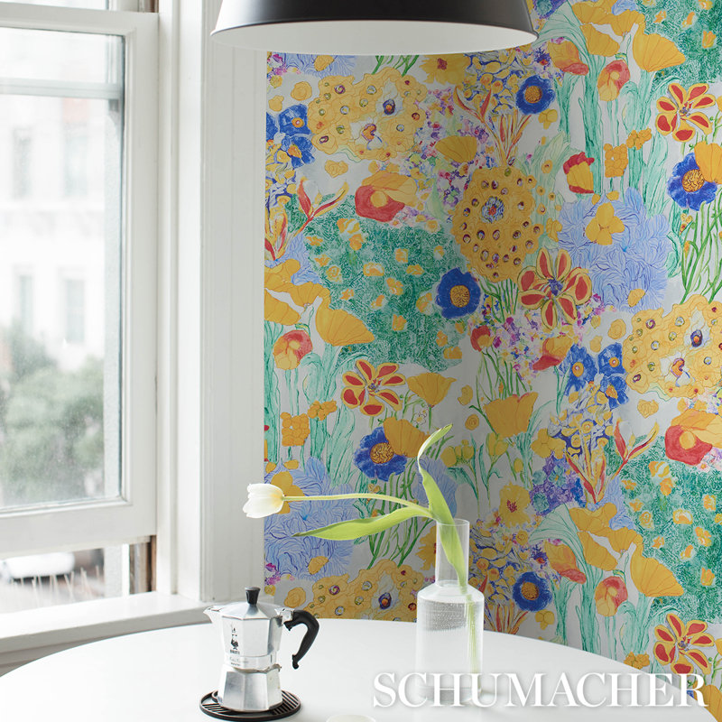 Frank's Garden Wallpaper, Violet