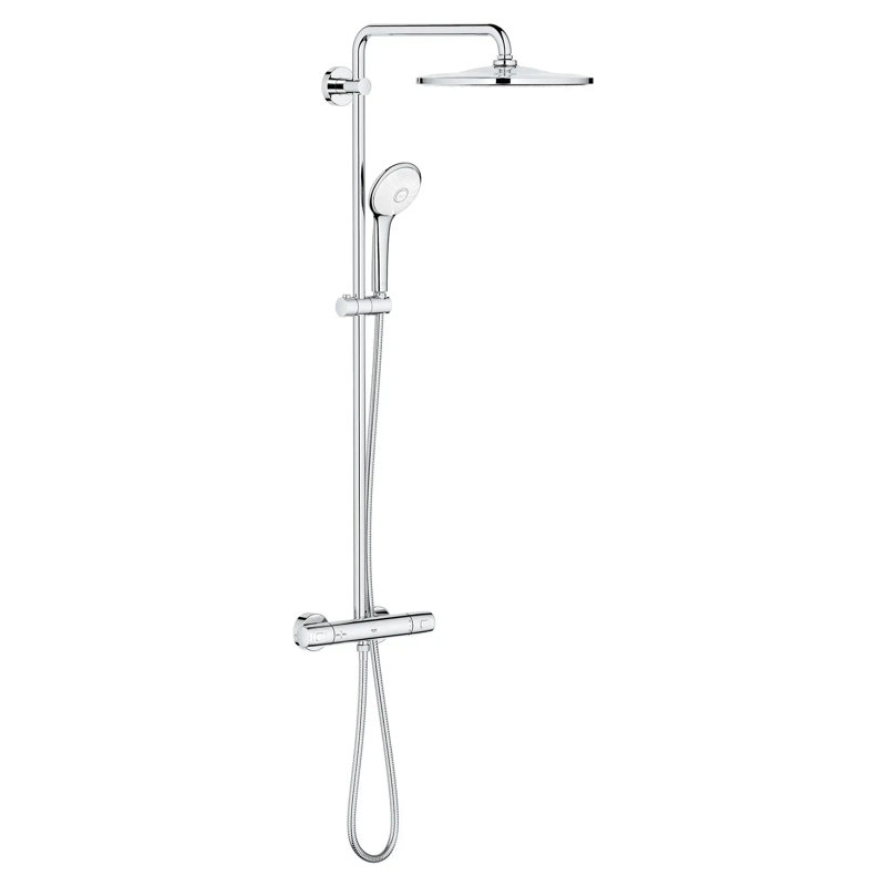 Euphoria 310 CoolTouch Thermostatic Shower System, Starlight Chrome