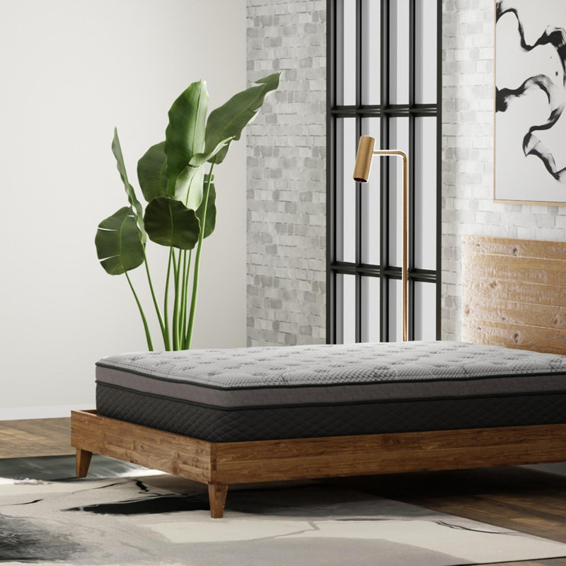 Matelas simple à ressorts ensachés 12 po CS Hybrid, Très grand californien