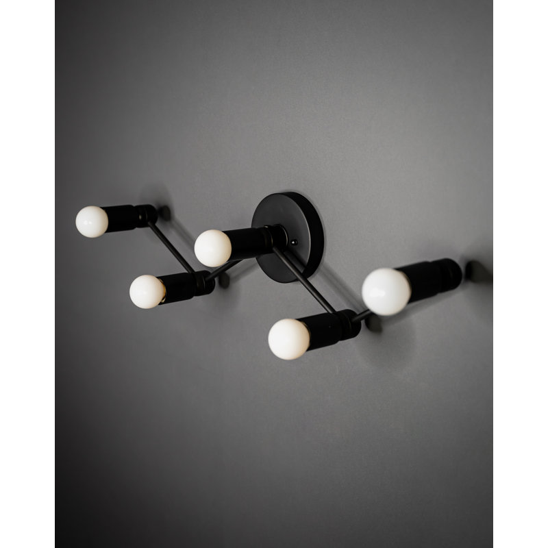 Meera Armed Sconce, Matte Black