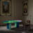 Painted oval graffiti coffee table