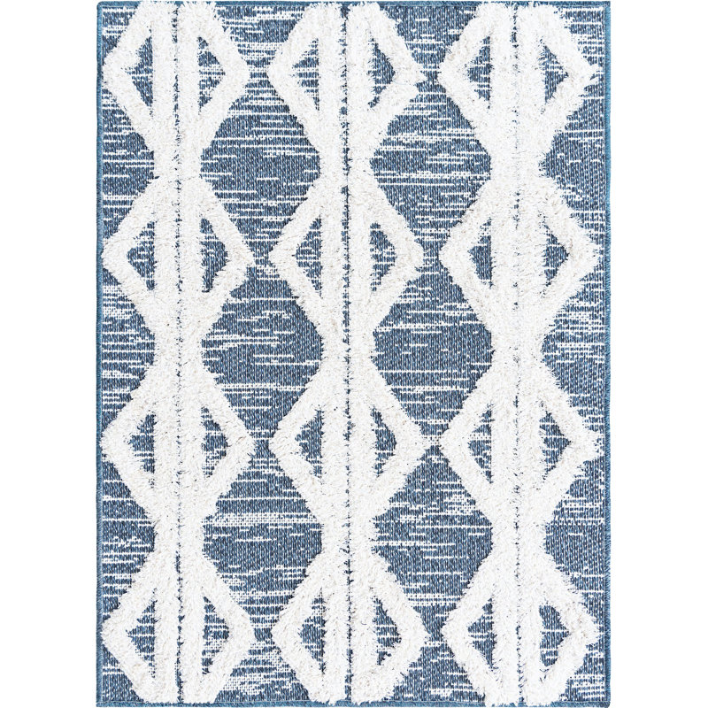 Eiryn Cotton Abstract Indoor Rug, Rectangle 2'4" x 3'