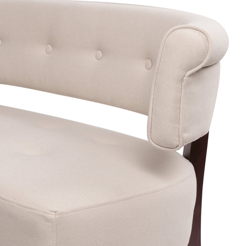 Bodee Upholstered 51'' Sofa, Sky Neutral Beige