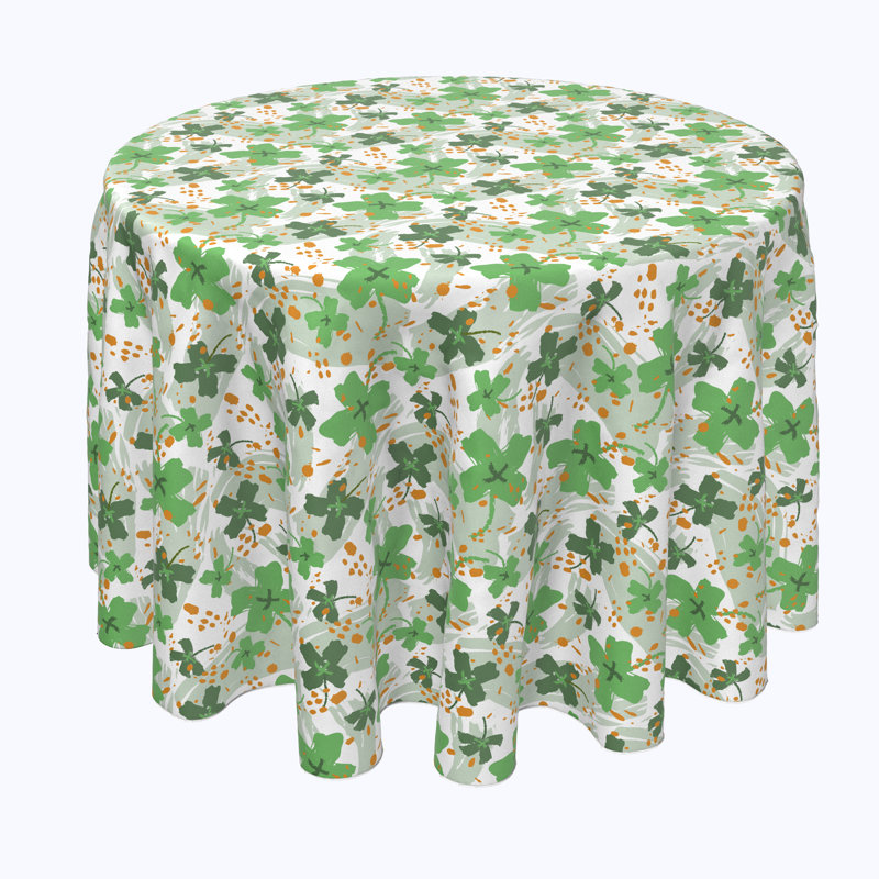 Hillhurst Clover Cross Tablecloth, 90" L x 90" W