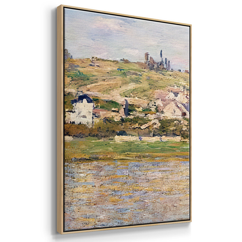 Claude Monet 3 pièces, H 36 po x l 75 po, Encadré naturel