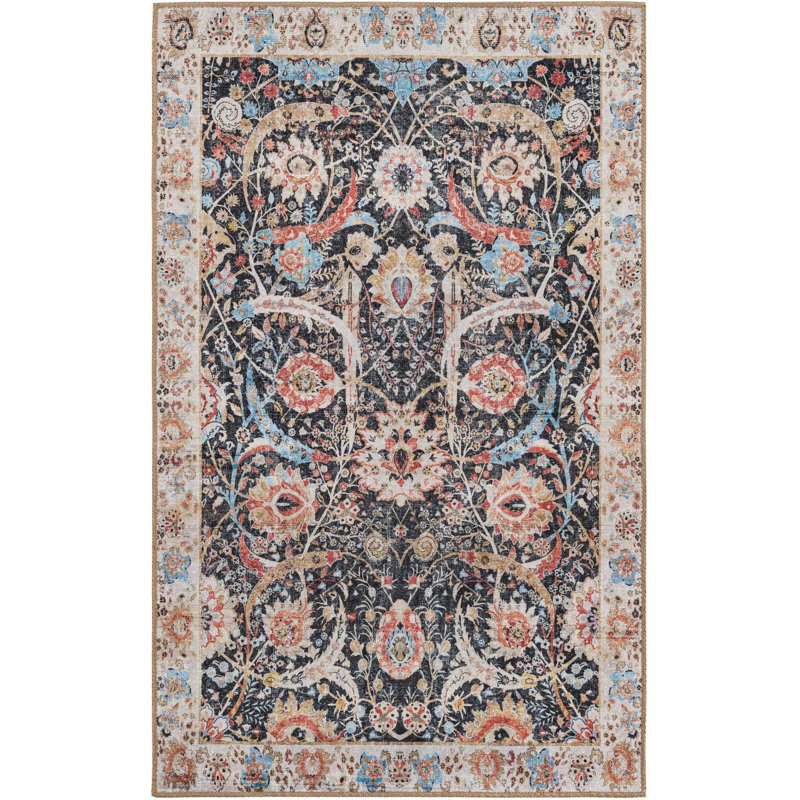 Tapis noir Huguenot, Rectangle 3 pi 6 po x 5 pi 6 po