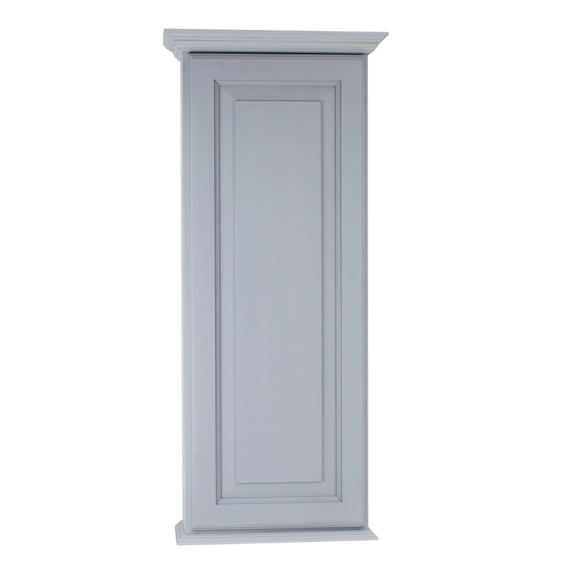 Armoire murale Cor Lemonwood, Gris apprêté, H 44,5 po x l 15,5 po x P 5,25 po