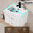 Sharee 24" Wall Mounted Bathroom Vanity Set With Sink Top, Faucet and Drain, Hand Painted Color-108606837