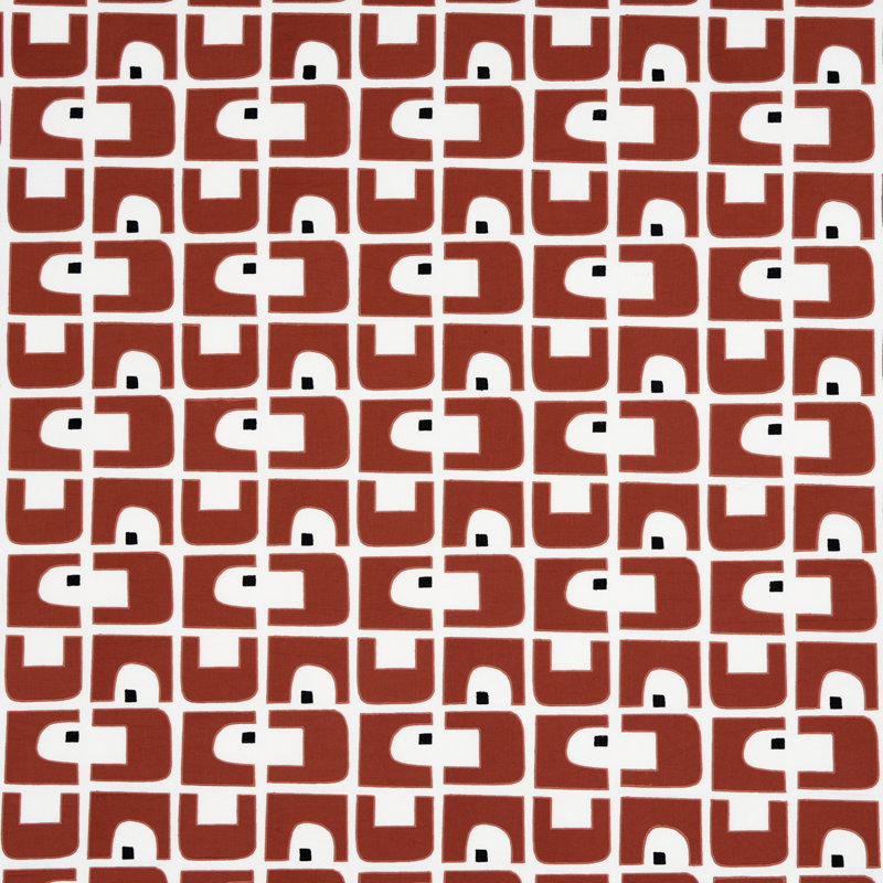 Tissu appliqué Schumacher x Hadiya Williams Den, Argile
