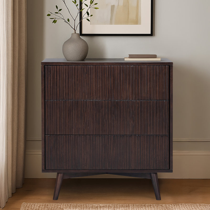 Commode 3 tiroirs Tremolo, Espresso