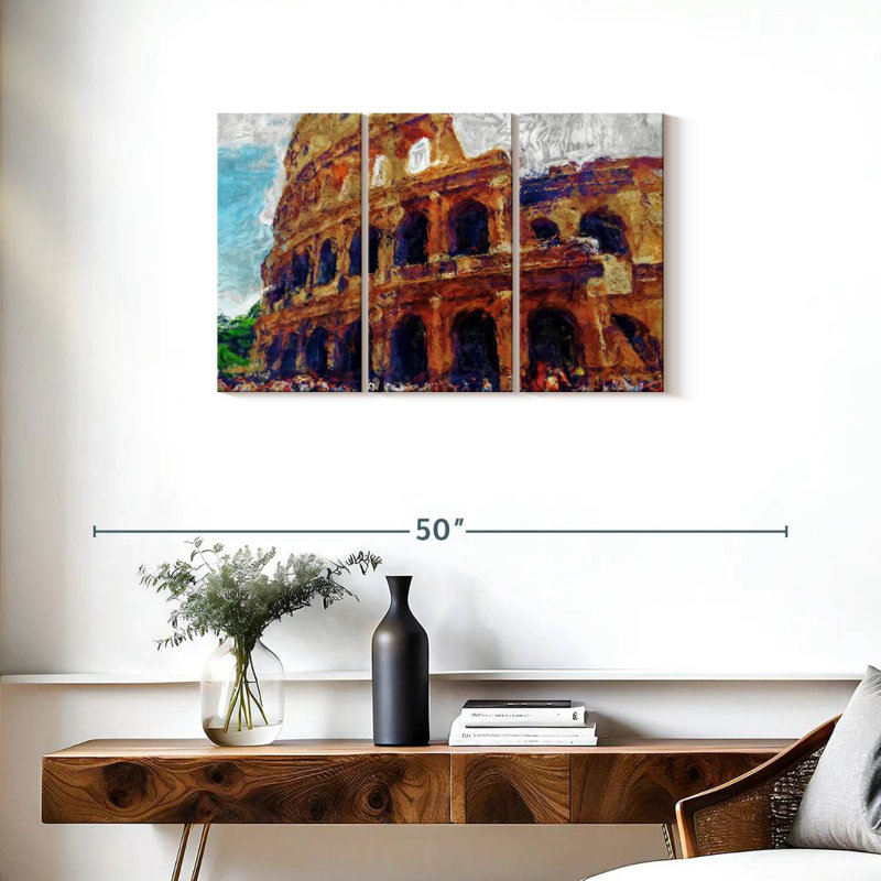 Rorry Rome Colosseum, 20" H x 33" W
