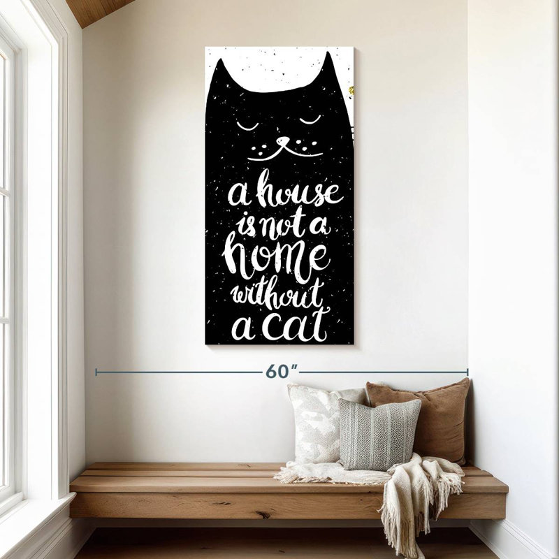 Cat Lovers Typography, 48" H x 24" W