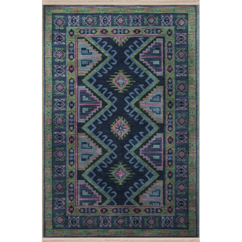Tapis marocain en polypropylène à imprimé numérique Kalahni, Rectangle 2 pi 8 po x 5 pi