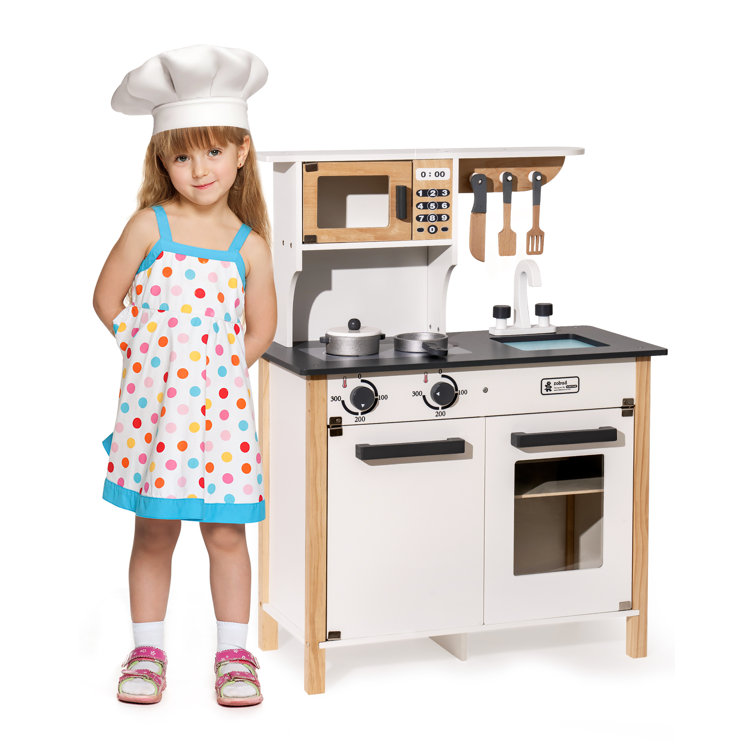 howa wooden toy kitchen Chefkoch nature white with LED hob natural white  4820