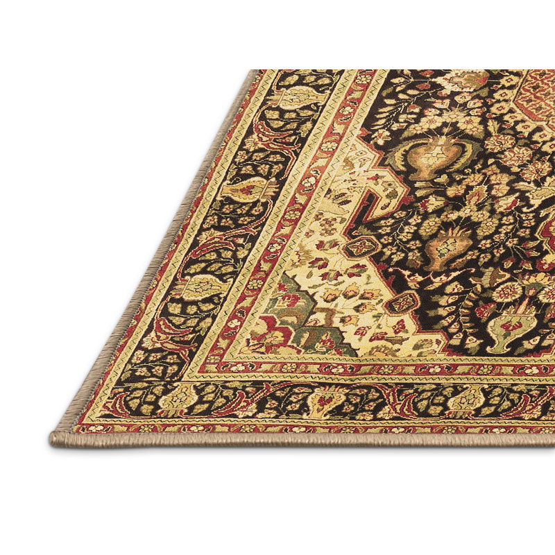 Loel Performance Oriental Indoor Rug, Rectangle 8' x 10'