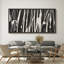 BAW, rayures zébrées abstraites en noir et blanc, impression sur toile-98042356-111176771