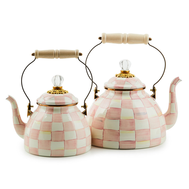 Rosy Check 3 Quart Tea Kettle, 2