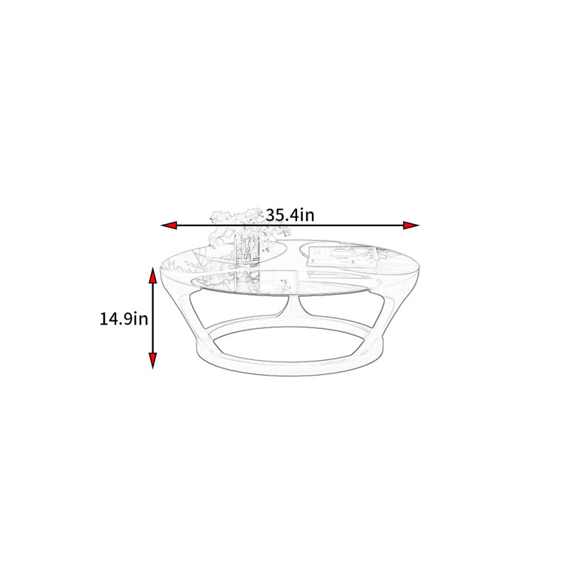 Table basse Modern Light Luxury