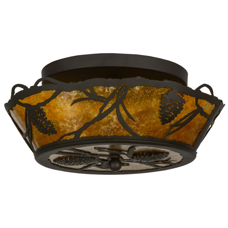 Rustic Lodge 2 - Light Semi Flush Mount