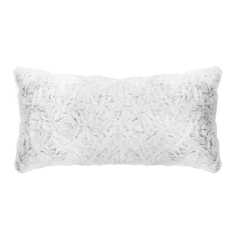 Throw Pillow, Fauxchilla Silver Fox, 6" x 14"