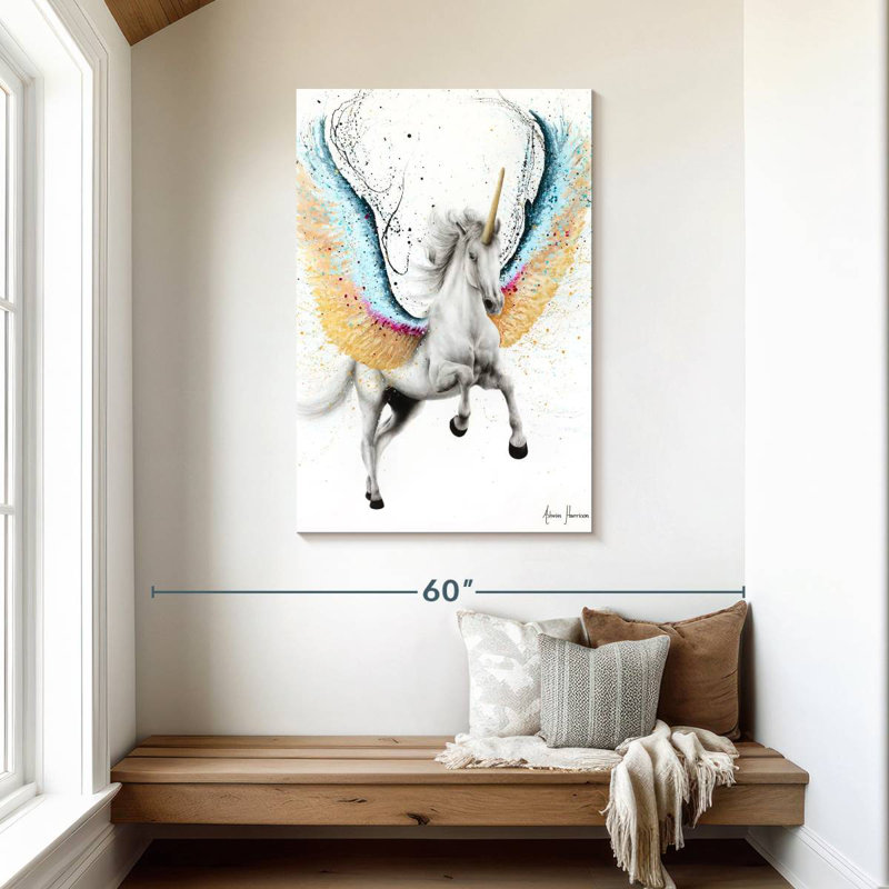 Licorne fantaisiste, H 45 po x l 30 po