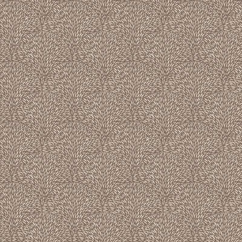 Fanned Branches Design 10m x 53cm Paste The Wall Roll, Brown