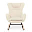 Chaise berçante, fauteuil oscillant rembourré Teddy