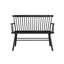 Ornement décoratif en bois avec chaise en bois noir Accent-856166167