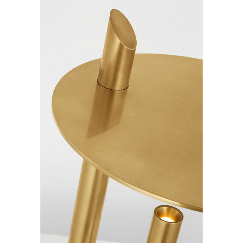 Fielle Medium Table Lamp, Hand Rubbed Antique Brass