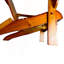 Chaise Adirondack d'extérieur ou d'intérieur en bois, pliable, chêne