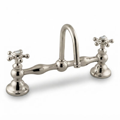 Deck 2-handle Bathroom Faucet with Drain Assembly