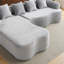 Canapé modulaire en L à compression complète avec méridienne incurvée, canapé modulaire pour le salon en appartement avec confort haute densité-1951542165