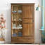 Porte de garde-robe chic en bois