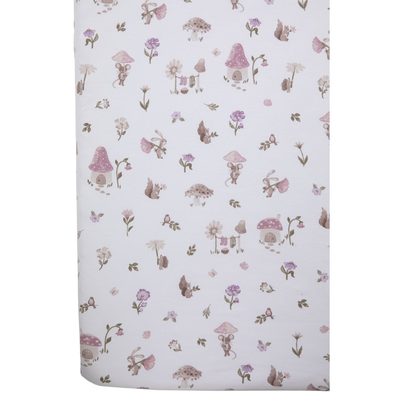 Drap-housse en jersey de coton - Champignon