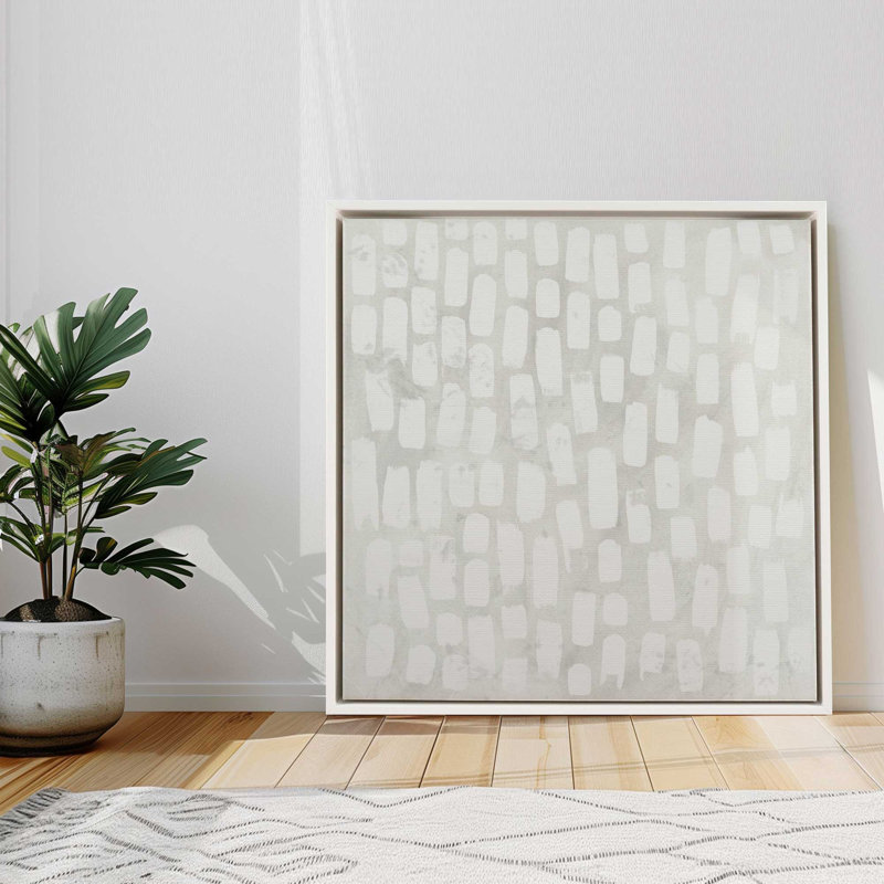 Airy Repetition I, reproduction sur toile dans un cadre, H 12,75 po x l 12,75 po, Noir satiné