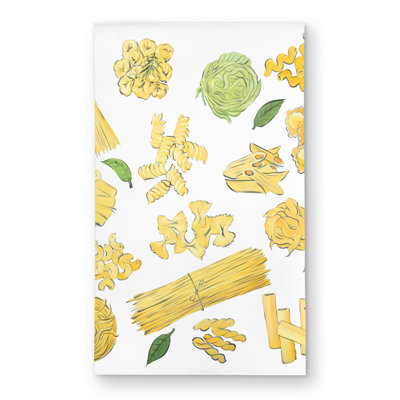 Various Kind of Pasta - Yellow Outdoor Area Rug for Home Decor