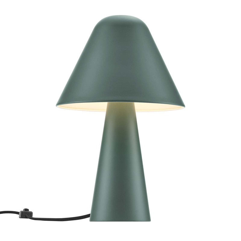 Green Metal Mushroom Adjustable Table Lamp