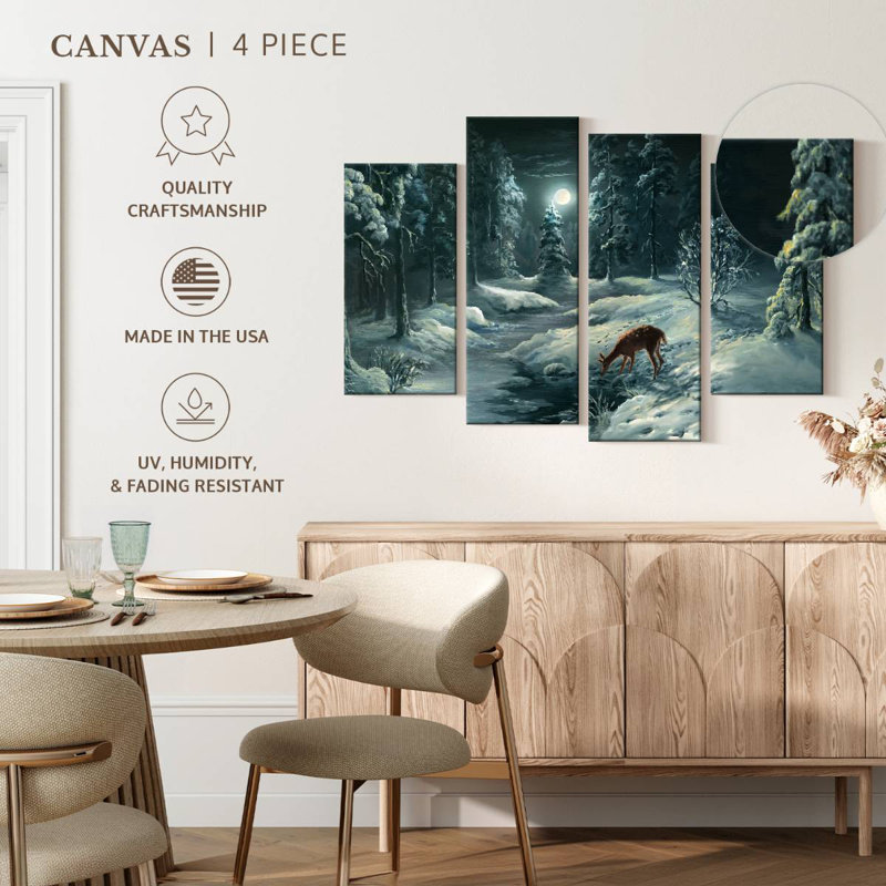 Brampt Nighttime Forest, 54" H x 84" W
