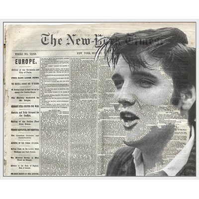 Elvis - cadre flottant, impression sur toile
