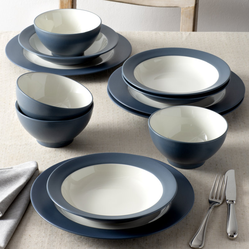 Service de table 12 pièces Noritake Colorwave, service pour 4, Bleu