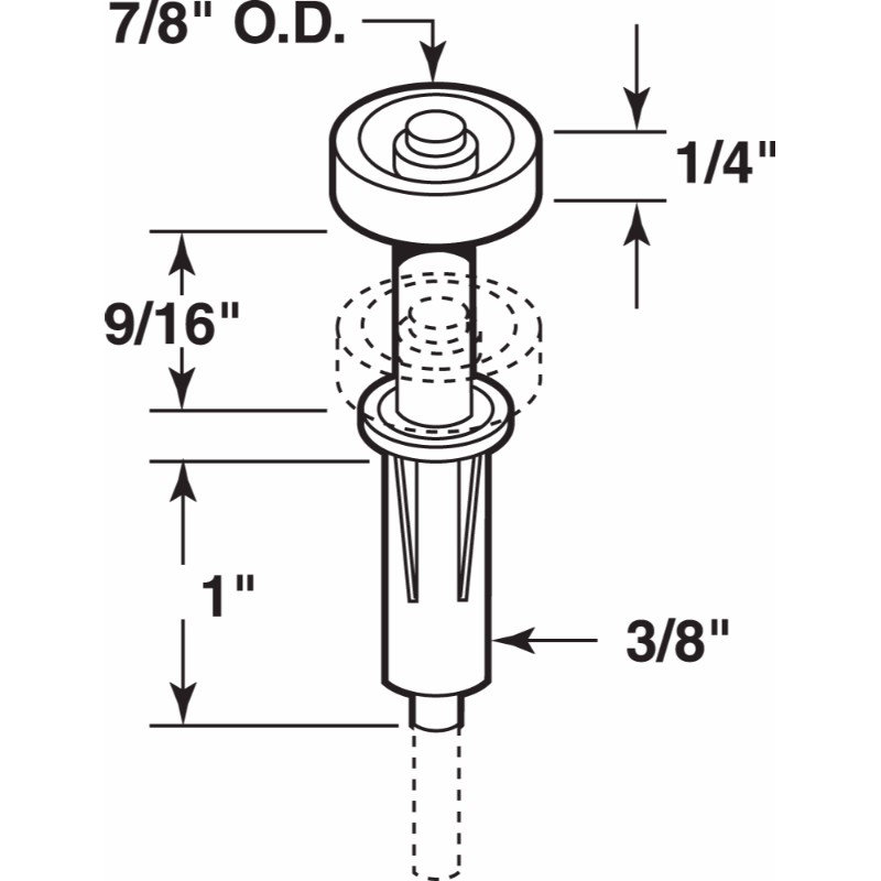 Guide de porte pliable Prime-Line