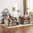 Chenille Upholstered Skirted Arm Chair Accent Chair  With Thin Arms For Living Room-350029323