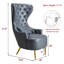 Chaise de salle à manger rembourrée Remerton-121425309